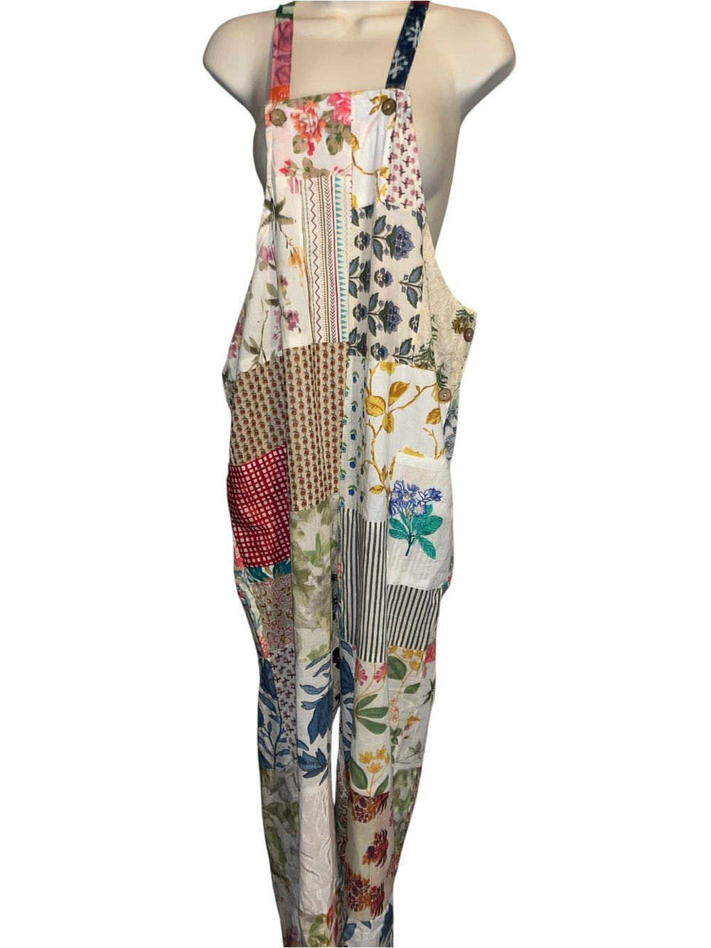 Kathmandu Boho Patchwork Floral Jumpsuit - Free Size - Picture 3 of 10
